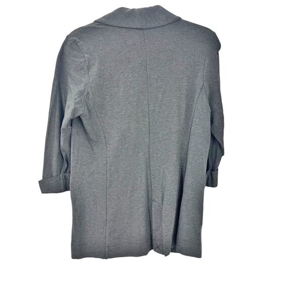 Joie Neville Knit One-Button Blazer Jacket Long Sleeve Heather Gray Size S NWT - Picture 8 of 12